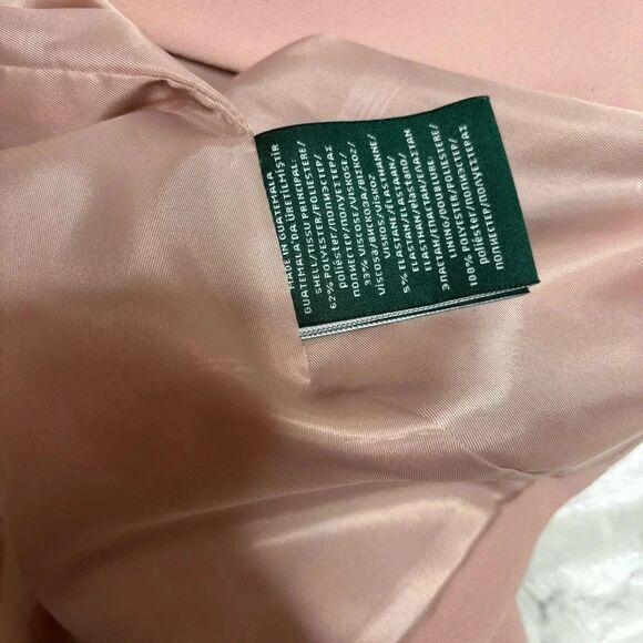 Lauren Ralph Lauren Dress Jacket Over Coat Blush Pink Snap Buttons size medium - Picture 4 of 7